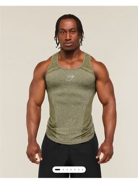 Gymshark Devant Seamless Tank Green
